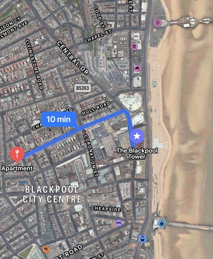 Safari Apartment, Free Parking, 10Min Walk To Blackpool Tower, Sleeps 12 Eksteriør billede